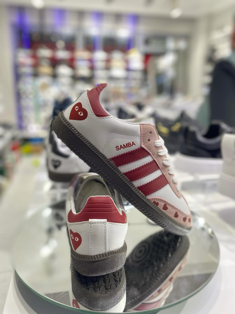 Adidas Handball Spezial "Kalp Detaylı / Bordo - Pembe" Sneaker