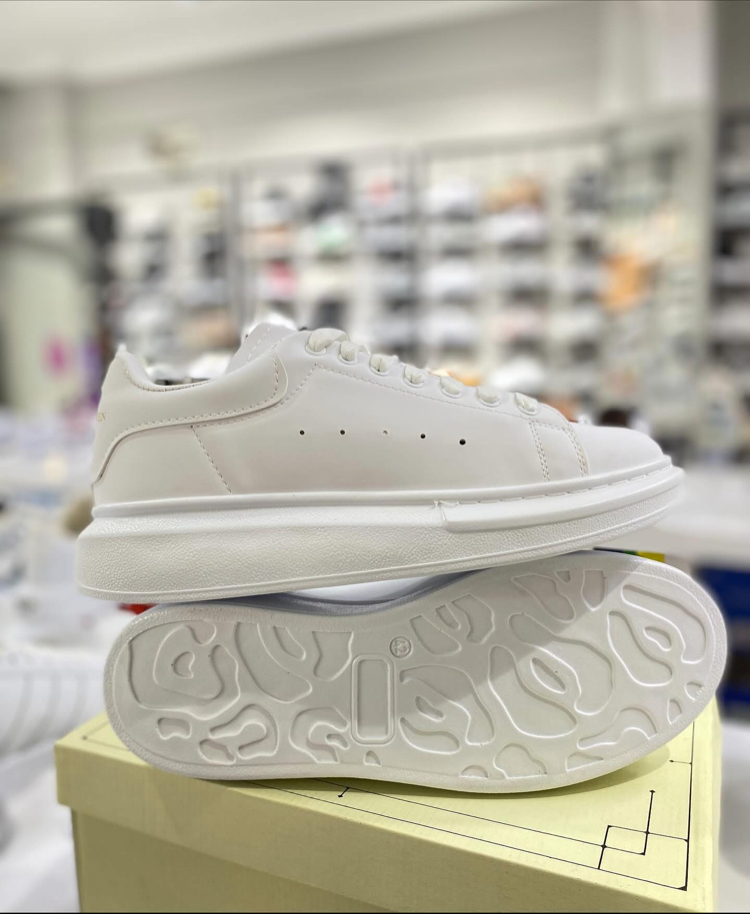Alexander McQueen Kalın Tabanlı Full Beyaz Sneakers