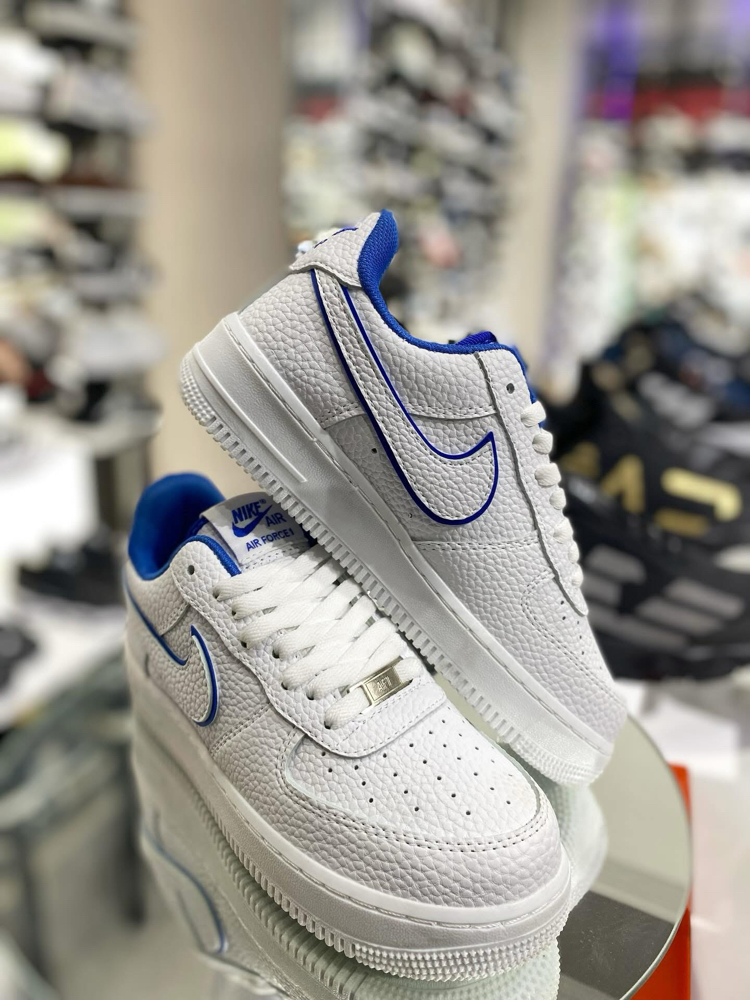 Nike Air Force 1 '07 – Beyaz / Mavi Detaylı Sneakers