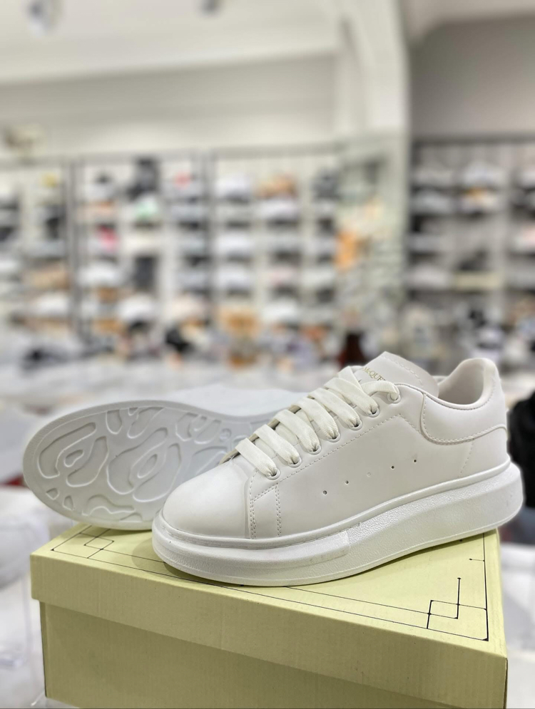 Alexander McQueen Kalın Tabanlı Full Beyaz Sneakers