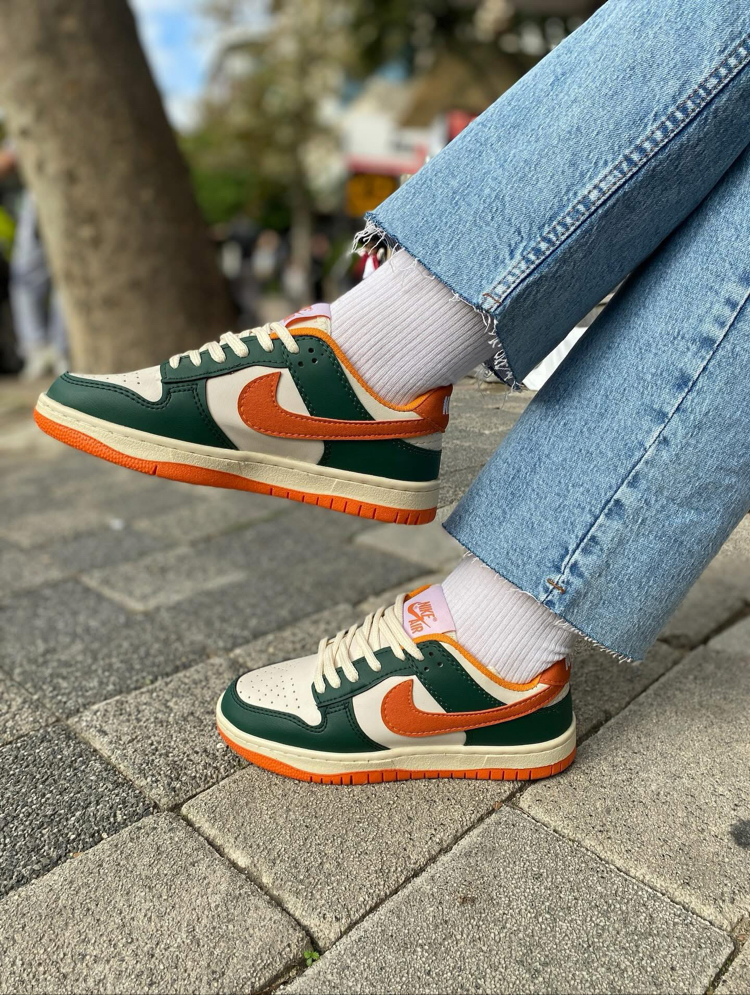 Nike Dunk Low Retro "Yeşil / Turuncu" Sneaker