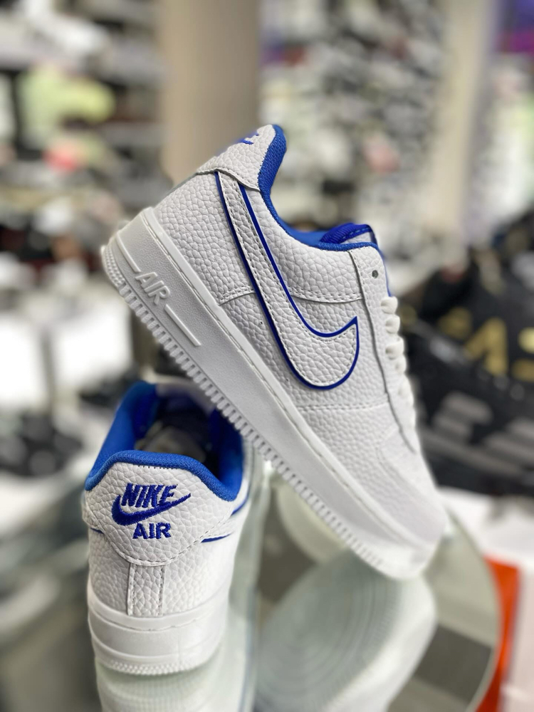 Nike Air Force 1 '07 – Beyaz / Mavi Detaylı Sneakers