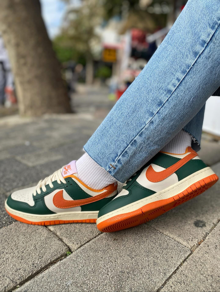 Nike Dunk Low Retro "Yeşil / Turuncu" Sneaker