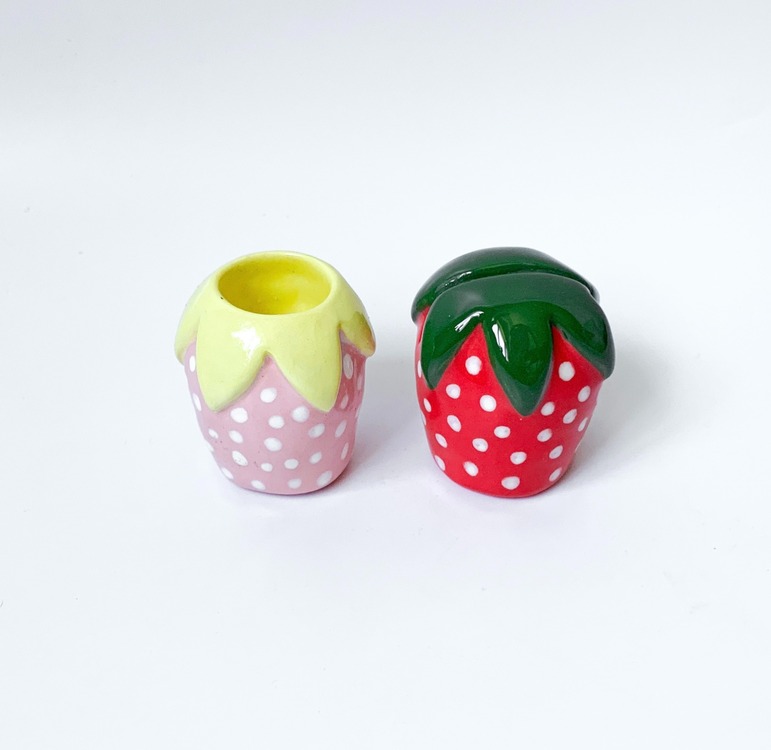 Strawberry Fotoğraflık ve Mumluk Set