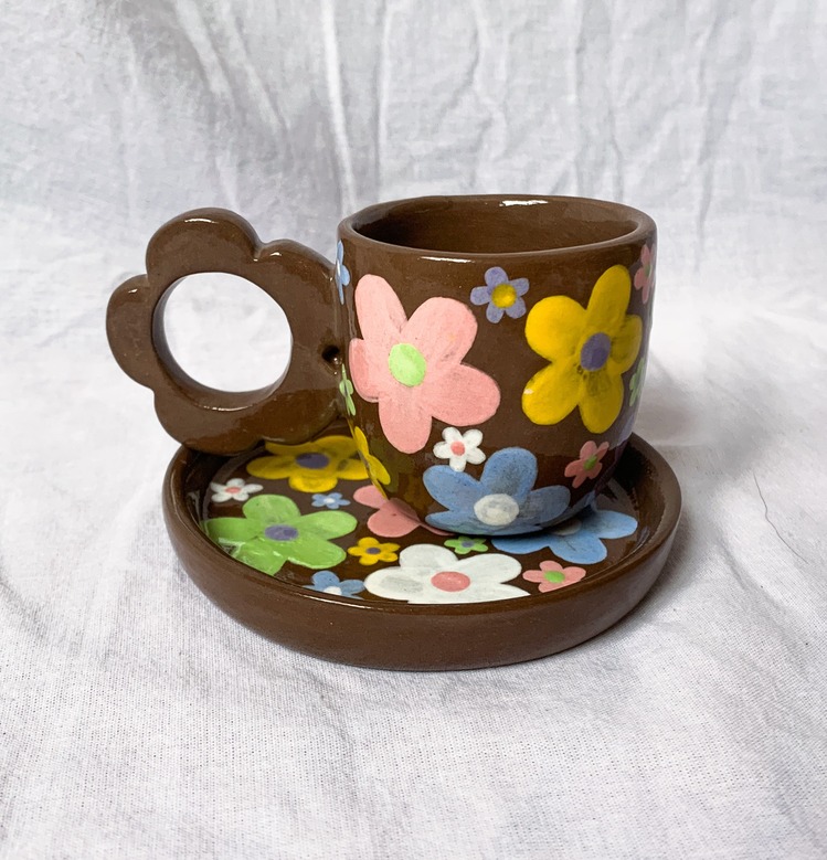 Flower Market Türk Kahvesi/Espresso Cup Set