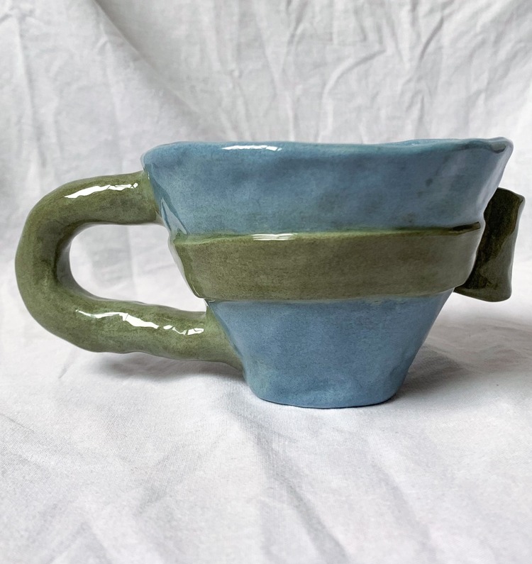 Green Bow Mug