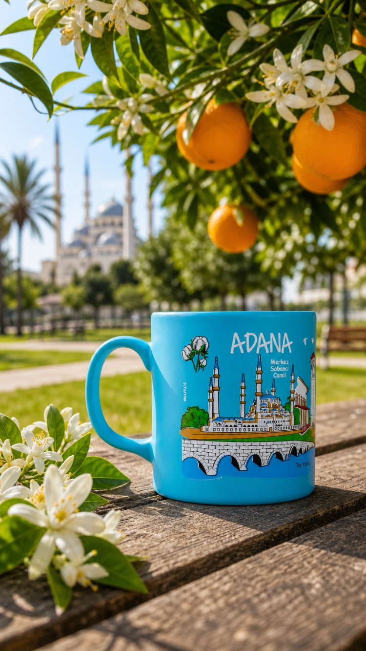 Adana Şehir Temalı Kupa Bardak (Kargo Bedava)