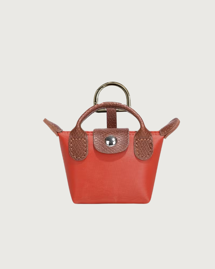 petit bag charm - burnt orange