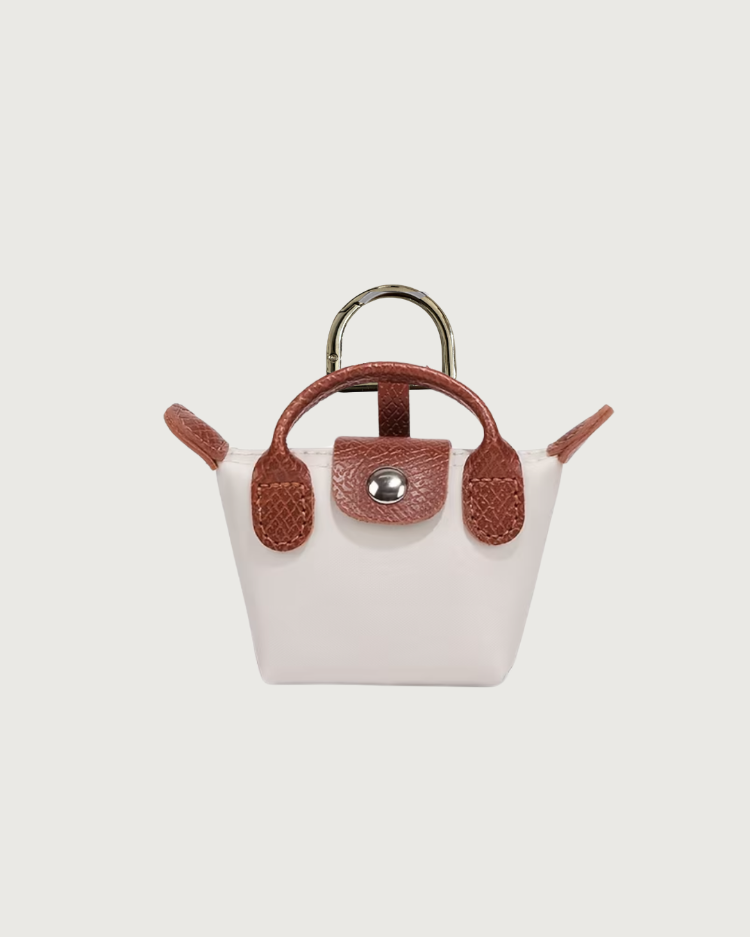 petit bag charm - ivory