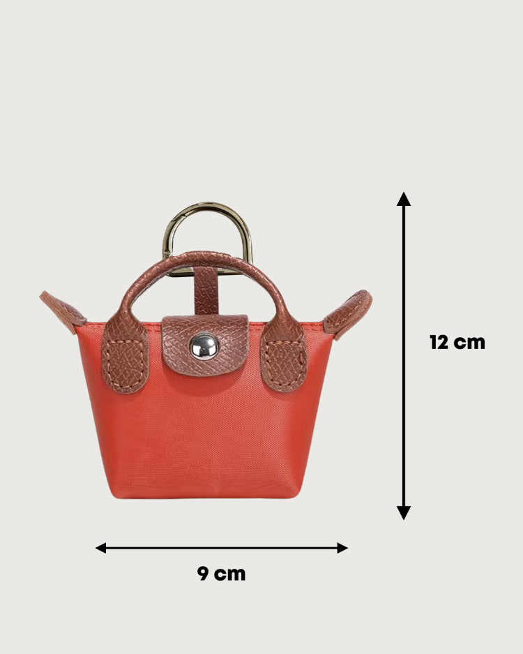 petit bag charm - burnt orange
