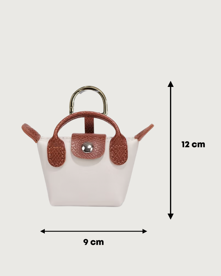 petit bag charm - ivory