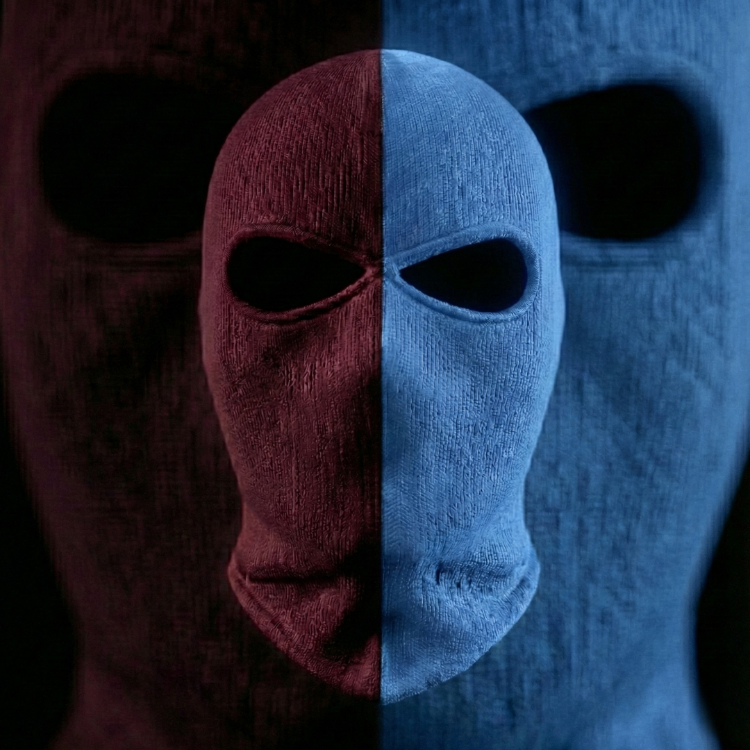 CULT PREMİUM BORDO-MAVİ MASK
