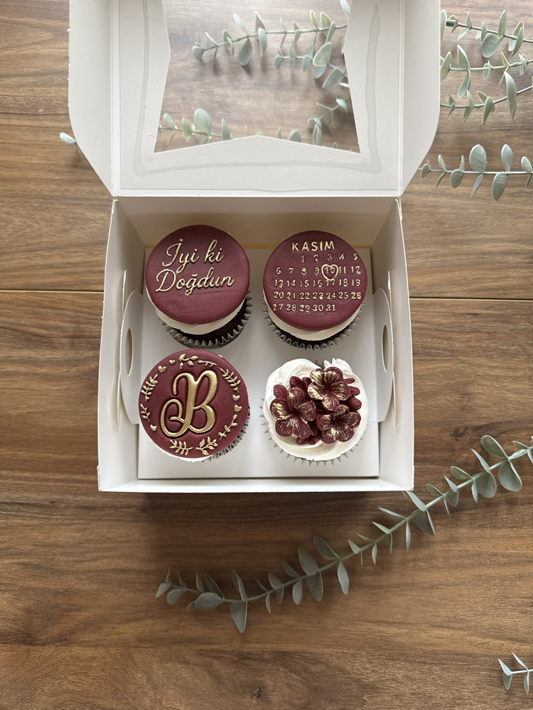 4’lü cupcake kutusu