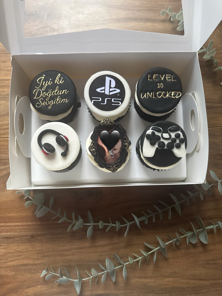6’lı cupcake kutusu