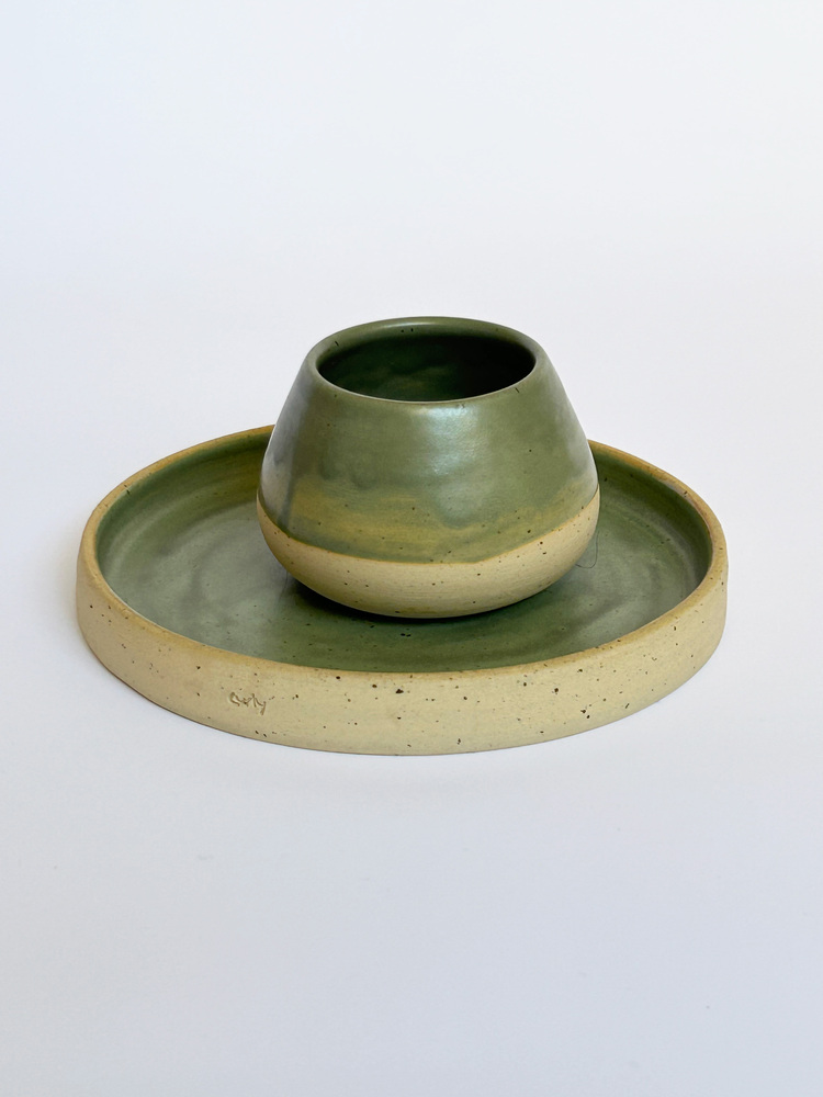 GREEN TEA - TABAK VE BARDAK SET