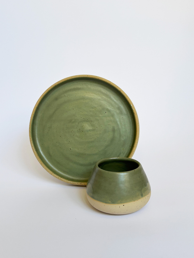 GREEN TEA - TABAK VE BARDAK SET