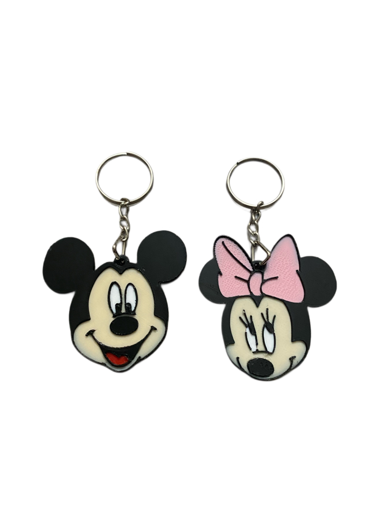 Mickey Mouse ve Minnie Mouse Anahtarlık Seti