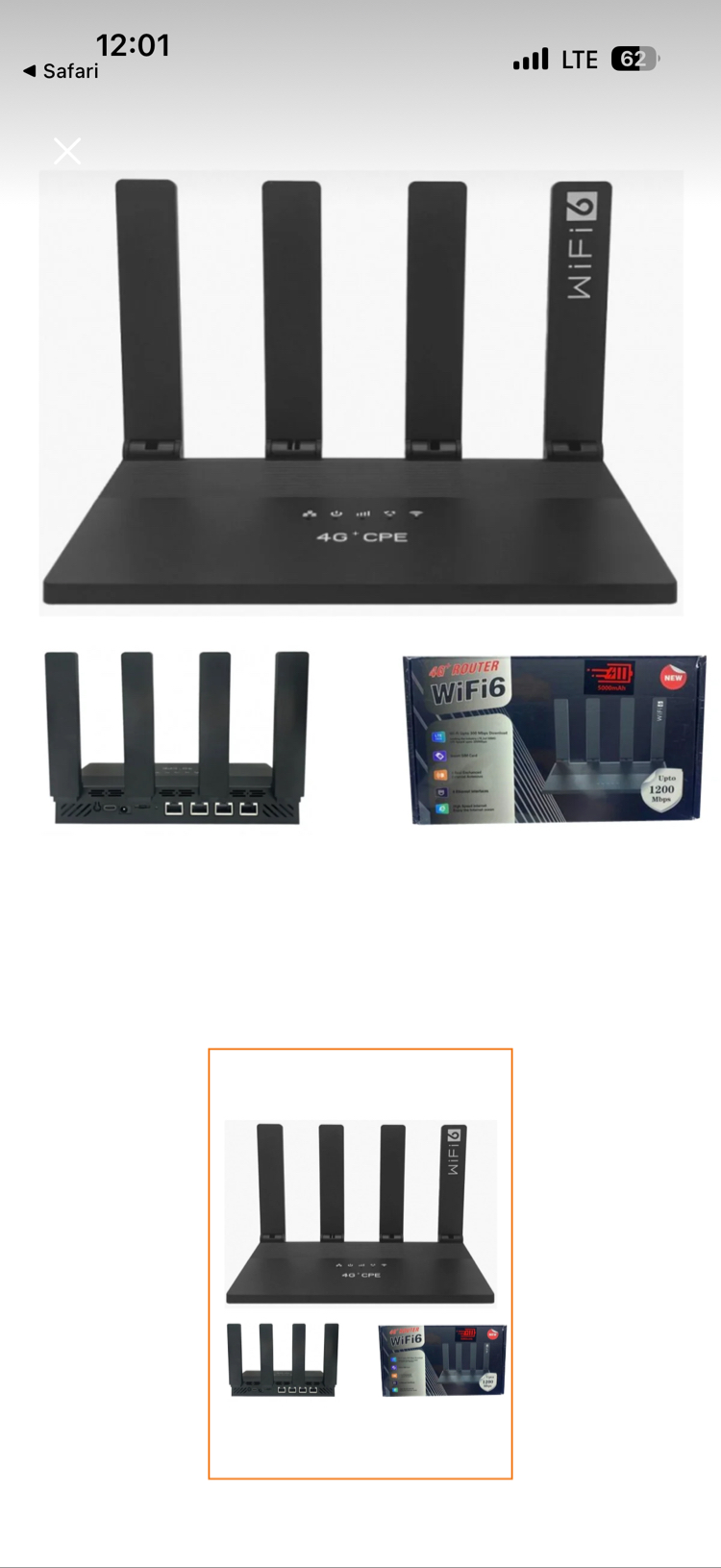 4G WİFİ6 SİM KARTLI MODEM (BATARYALI)