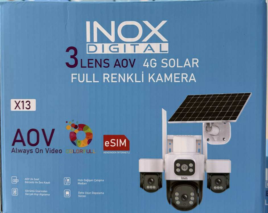 İNOX X13 3 KAMERALI e-SİM  4G ÇİFT GÜNEŞ PANELLİ