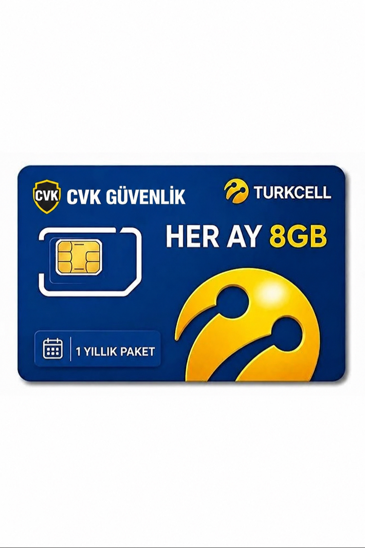 1 YILLIK 8GB TURKCELL