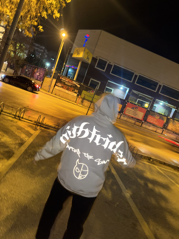 Reflektörlü Kapşonlu Sweatshirt