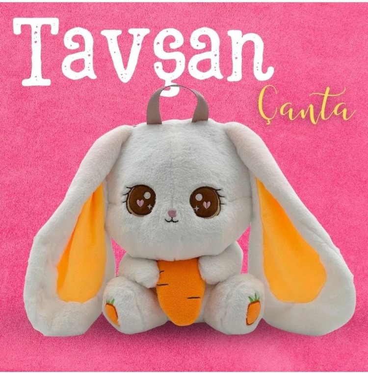 RABBİT ÇANTA PELUŞ TAVŞAN OYUNCAK 40 CM