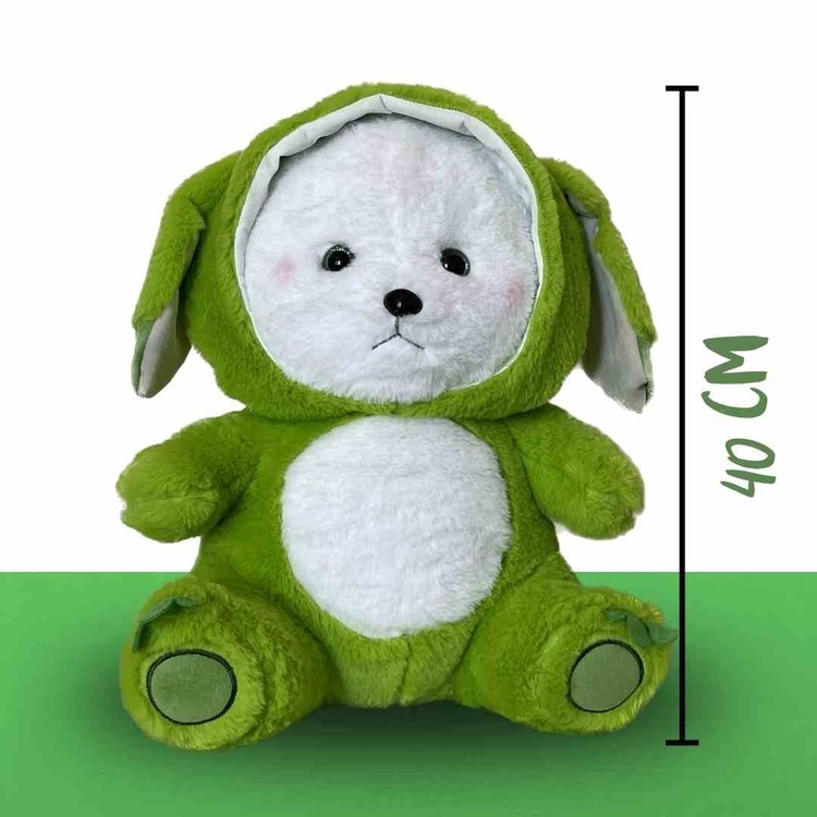 UZUN KULAKLI KAPŞONLU PELUŞ AYICIK 40CM
