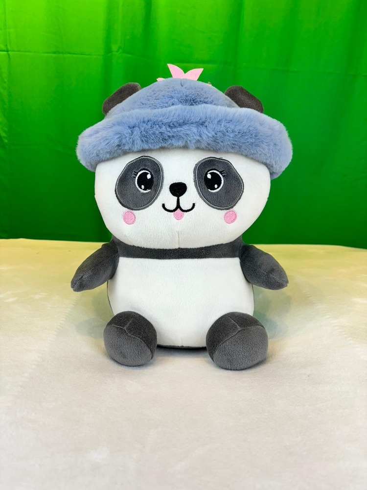 ŞAPKALI PANDA PELUŞ OYUNCAK 35 CM
