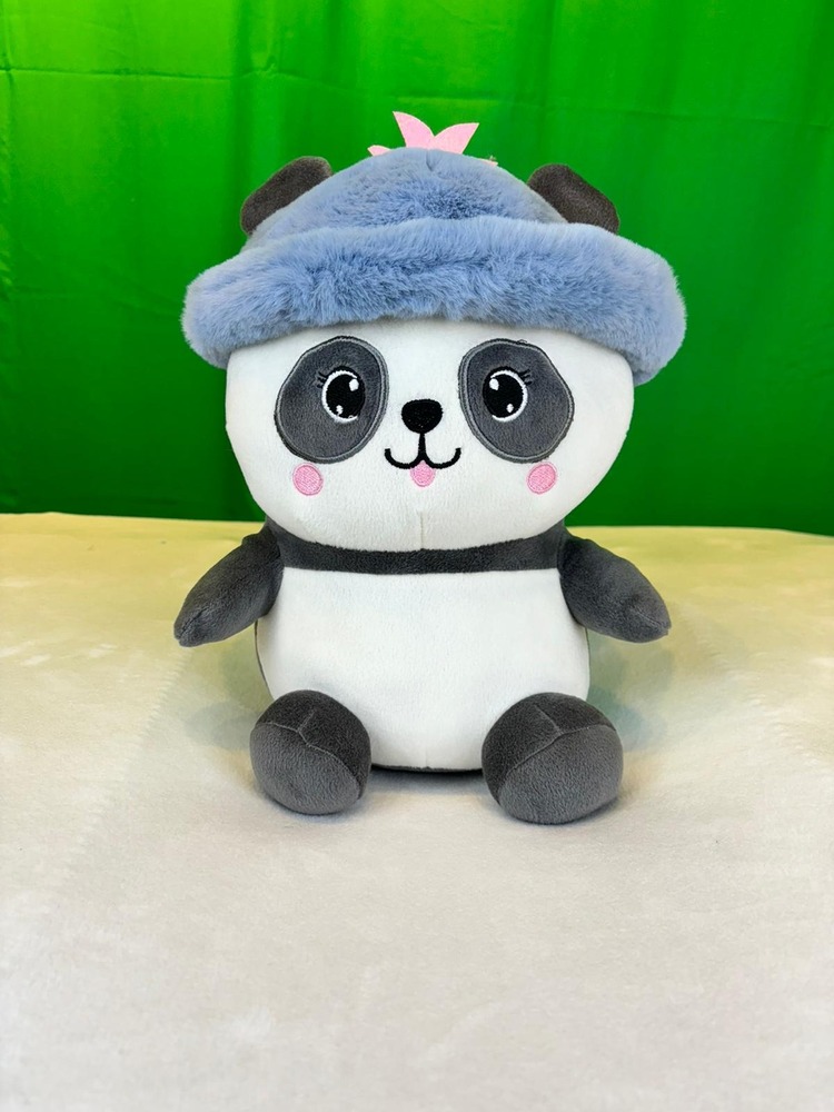 ŞAPKALI PANDA PELUŞ OYUNCAK 35 CM