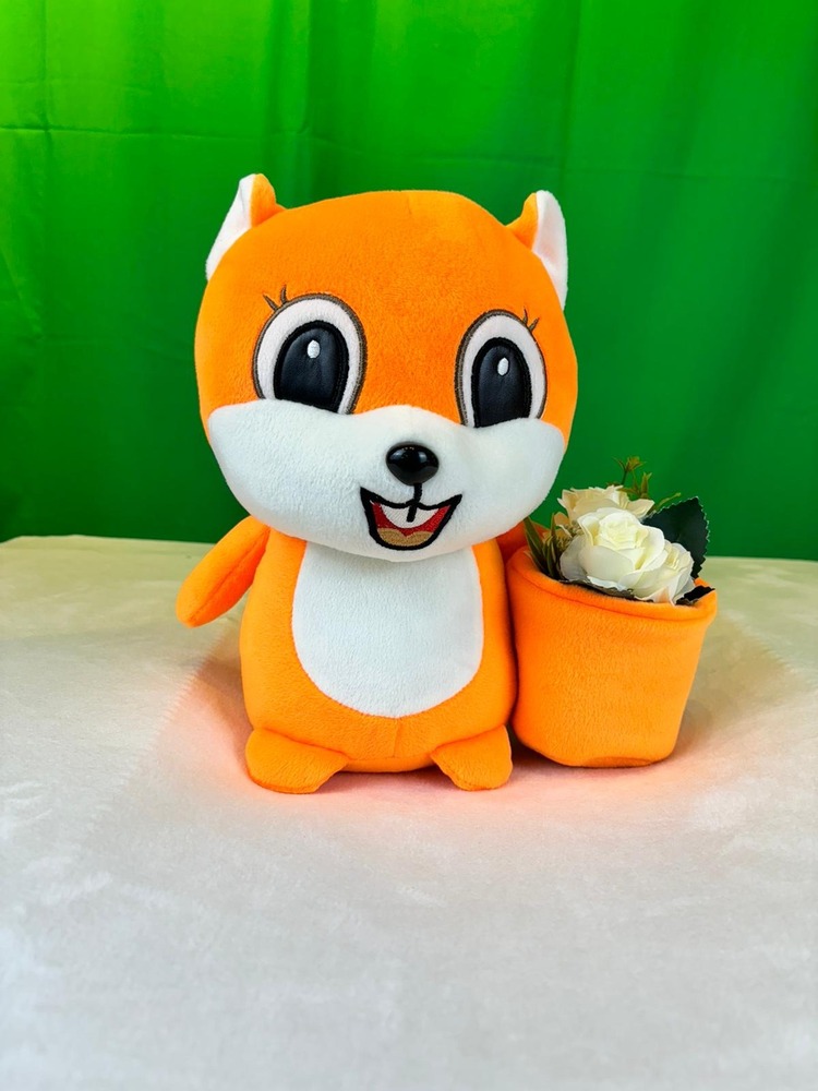 TURUNCU SİNCAP LUE PELUŞ OYUNCAK 25CM
