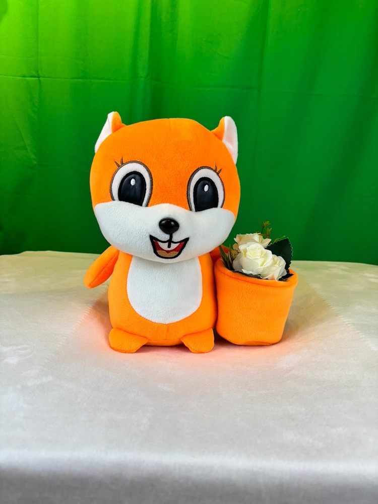 TURUNCU SİNCAP LUE PELUŞ OYUNCAK 25CM