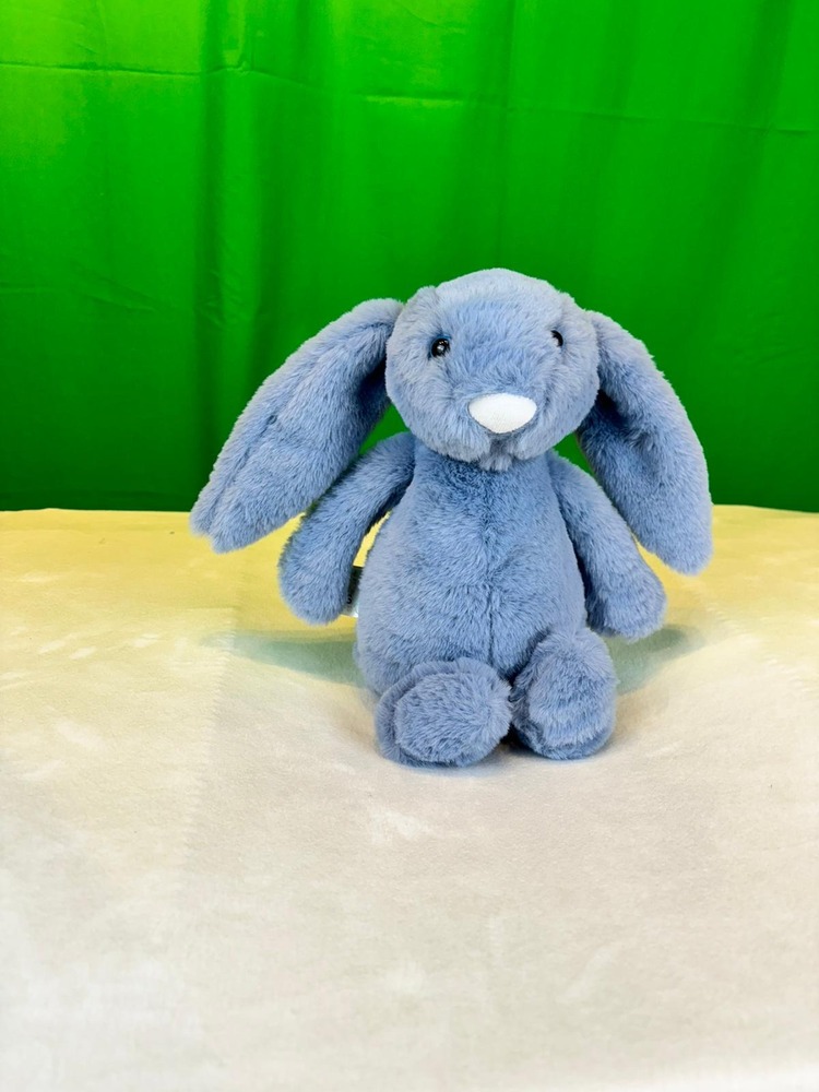 MAVİ UZUN KULAKLI PELUŞ TAVŞAN 34 CM 
