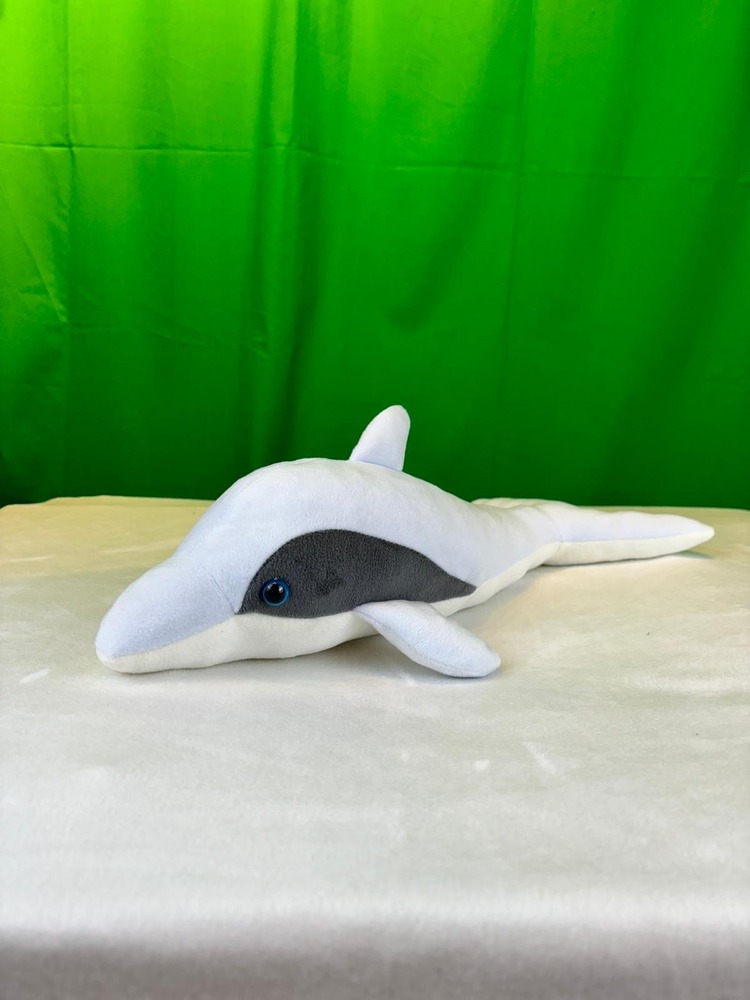 BEYAZ YUNUS BALIĞI PELUŞ OYUNCAK  45 CM