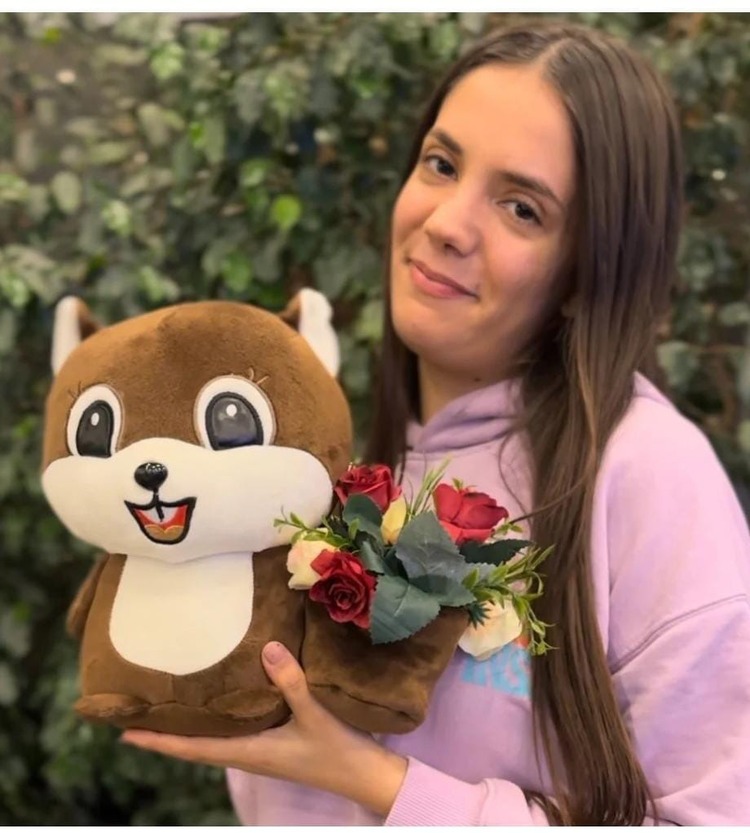 KAHVE SİNCAP PELUŞ LUE OYUNCAK 25CM 