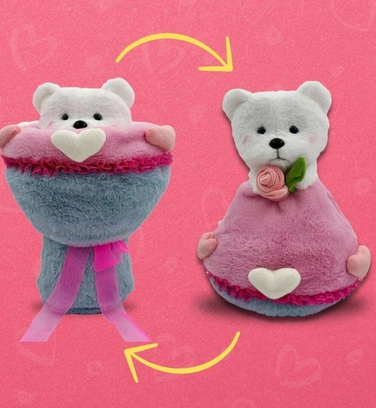 SEVGİ BUKETİ PELUŞ OYUNCAK 40CM