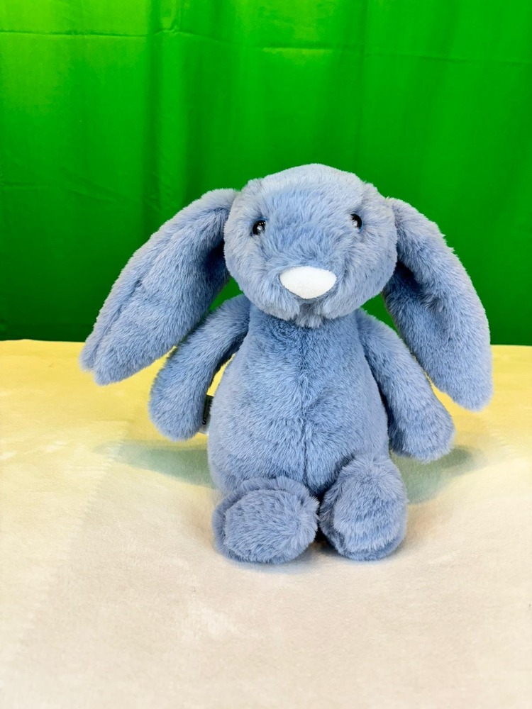 MAVİ UZUN KULAKLI PELUŞ TAVŞAN 45 CM 