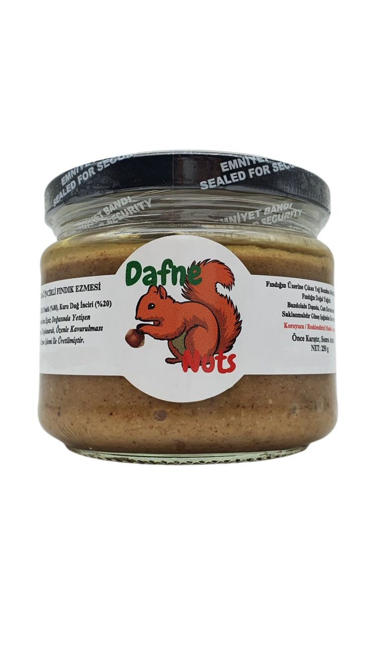Germencik Kuru Dağ İncirli Fındık Ezmesi 250 Gr. (6 Adet) - Meyveli Taneli Yoğun Kıvam