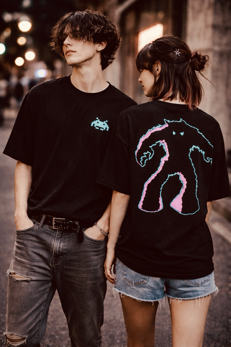 Space Invaders Oversize Unisex T-Shirt