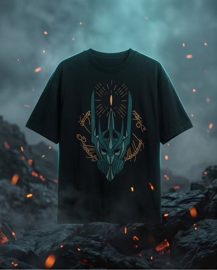 Yüzüklerin Efendisi ( Lord of the Rings ) Sauron Oversize Unisex T-Shirt