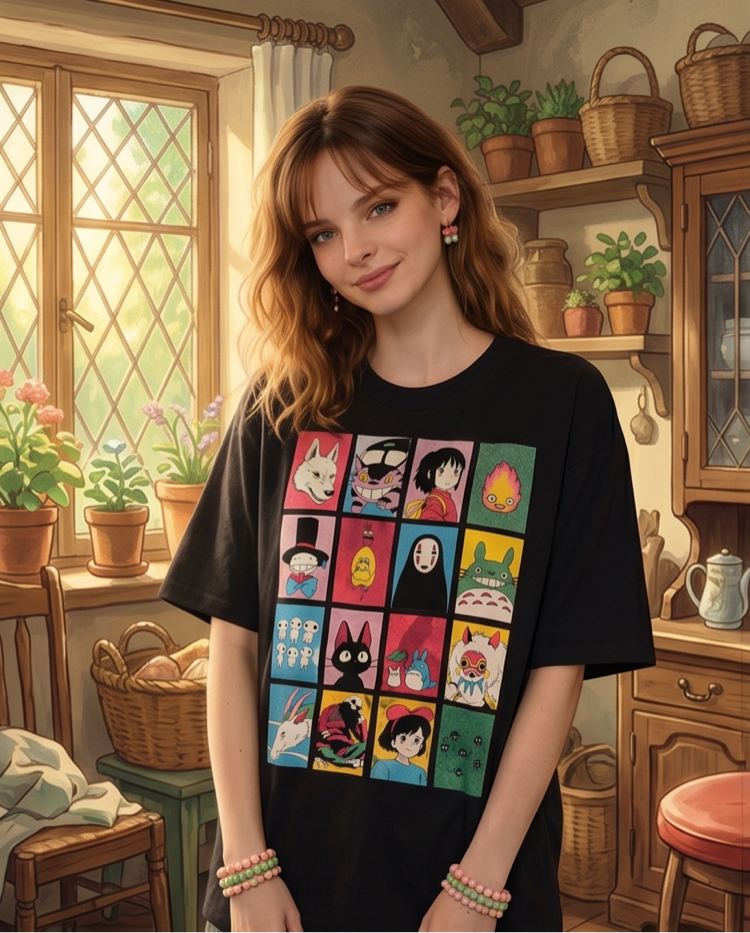 Miyazaki Studio Ghibli Oversize Unisex T-Shirt