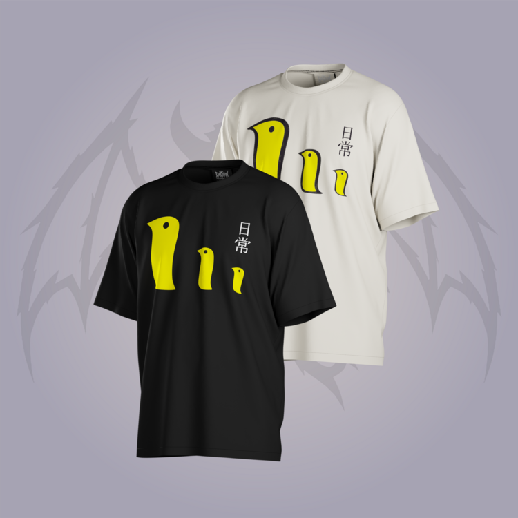 Nichijou Yellow Bird Oversize Unisex T-Shirt