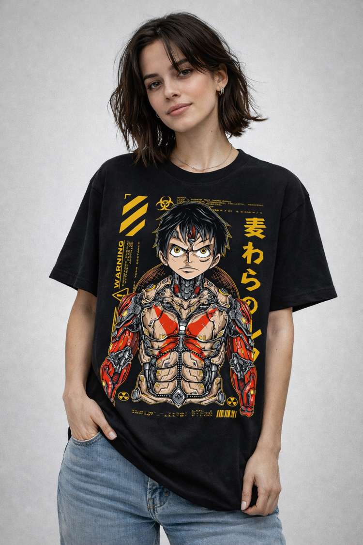 One Piece Mecha Monkey D. Luffy Oversize Unisex T-Shirt