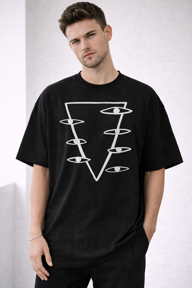 Punpun Triangle Oversize Unisex T-Shirt 