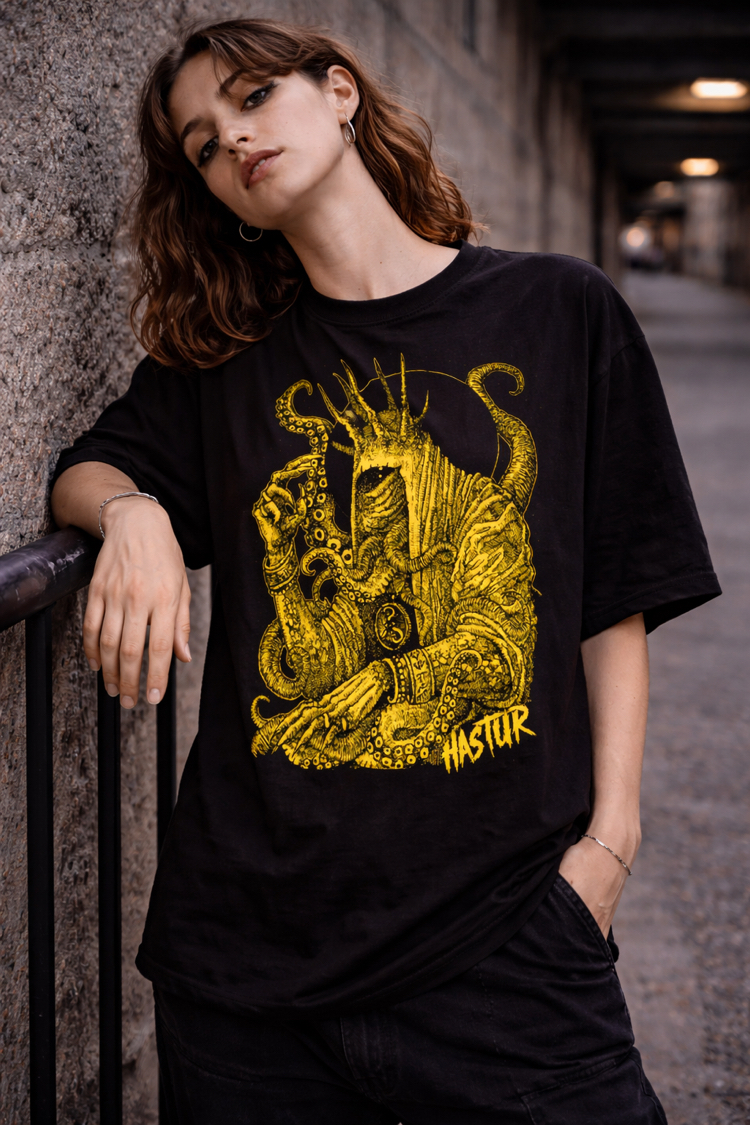 Hp Lovecraft Hastur The Yellow King Oversize Unisex T-Shirt
