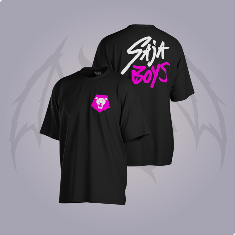 K-Pop Demon Hunters Saja Boys Logo Oversize Unisex T-Shirt