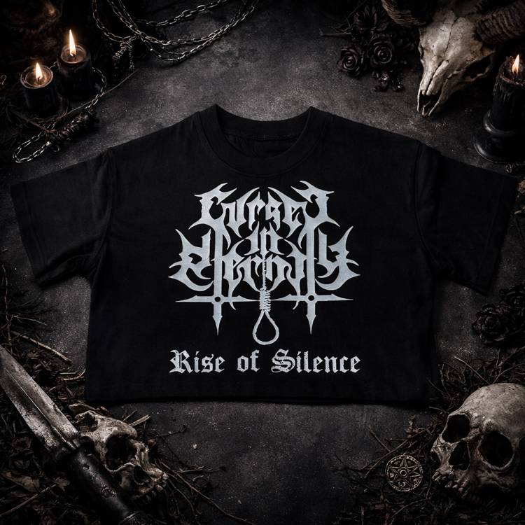 Cursed in Eternity Rise of Silence Crop T-Shirt 