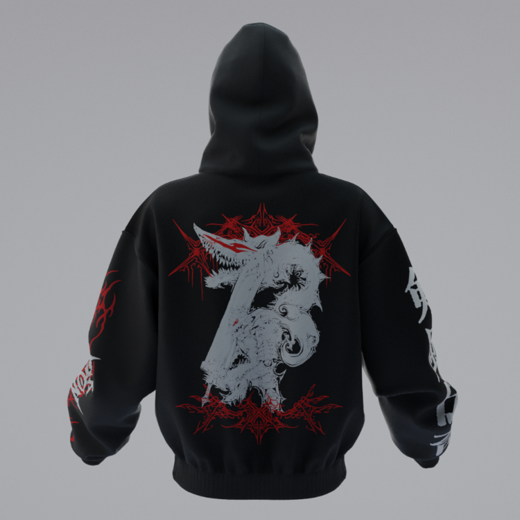 Berserk DA01 Oversize Unisex Hoodie Kapüşonlu Sweatshirt