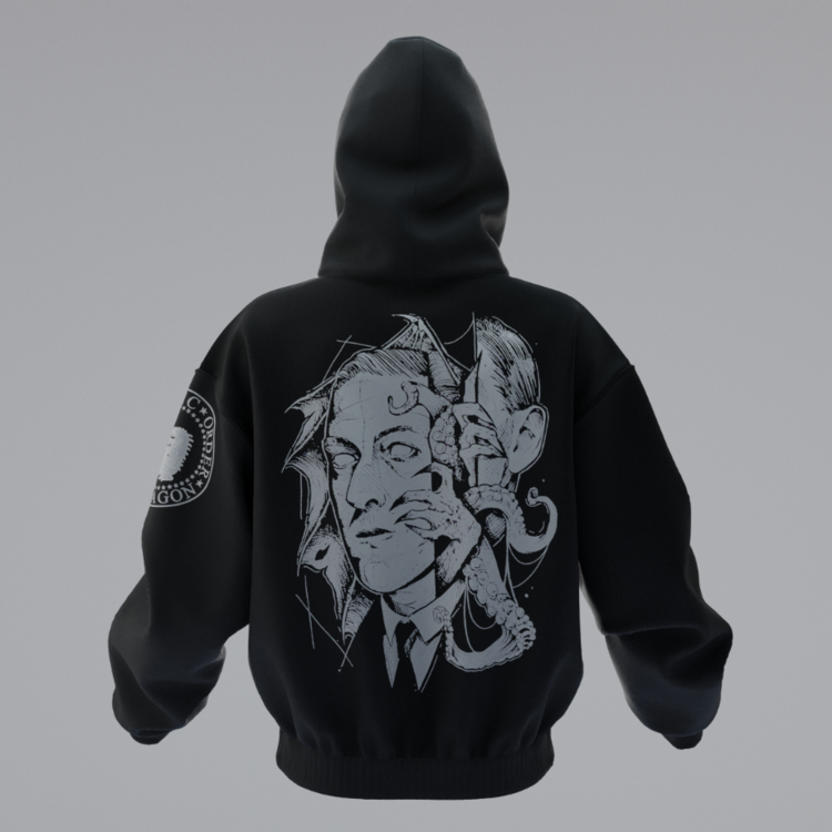 Lovecraft Oversize Unisex Hoodie Kapüşonlu Sweatshirt