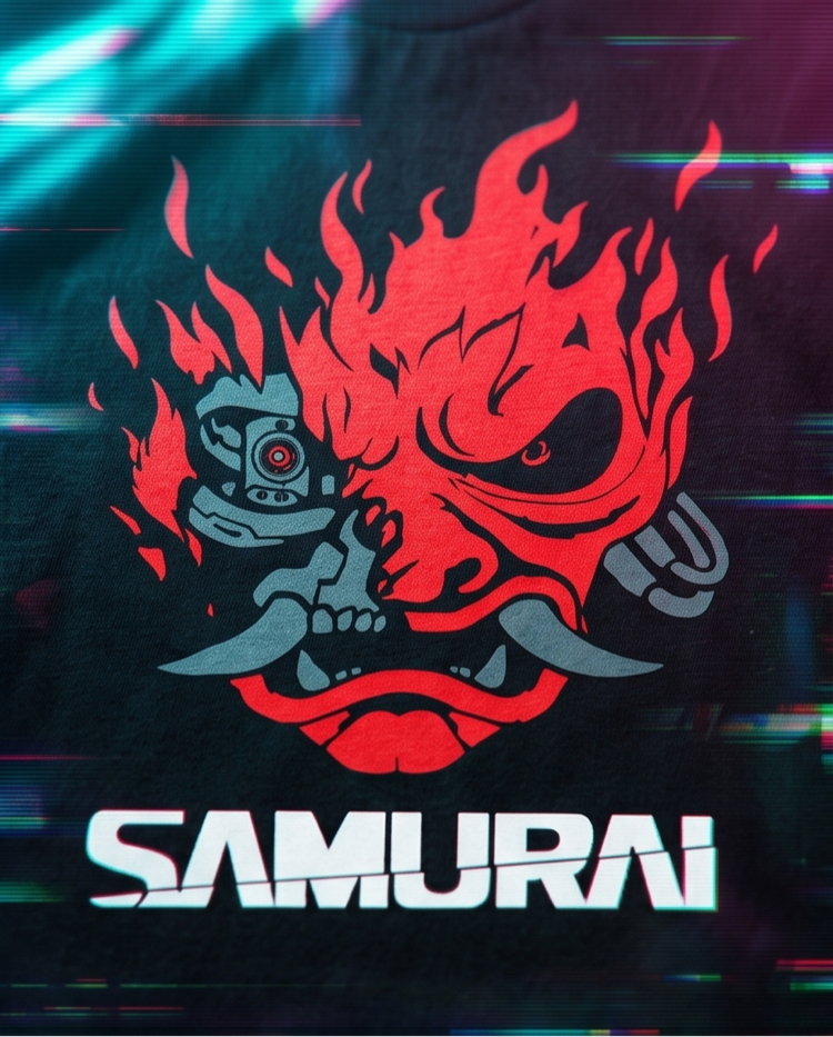 Cyberpunk 2077 Samurai Oversize Unisex T-Shirt
