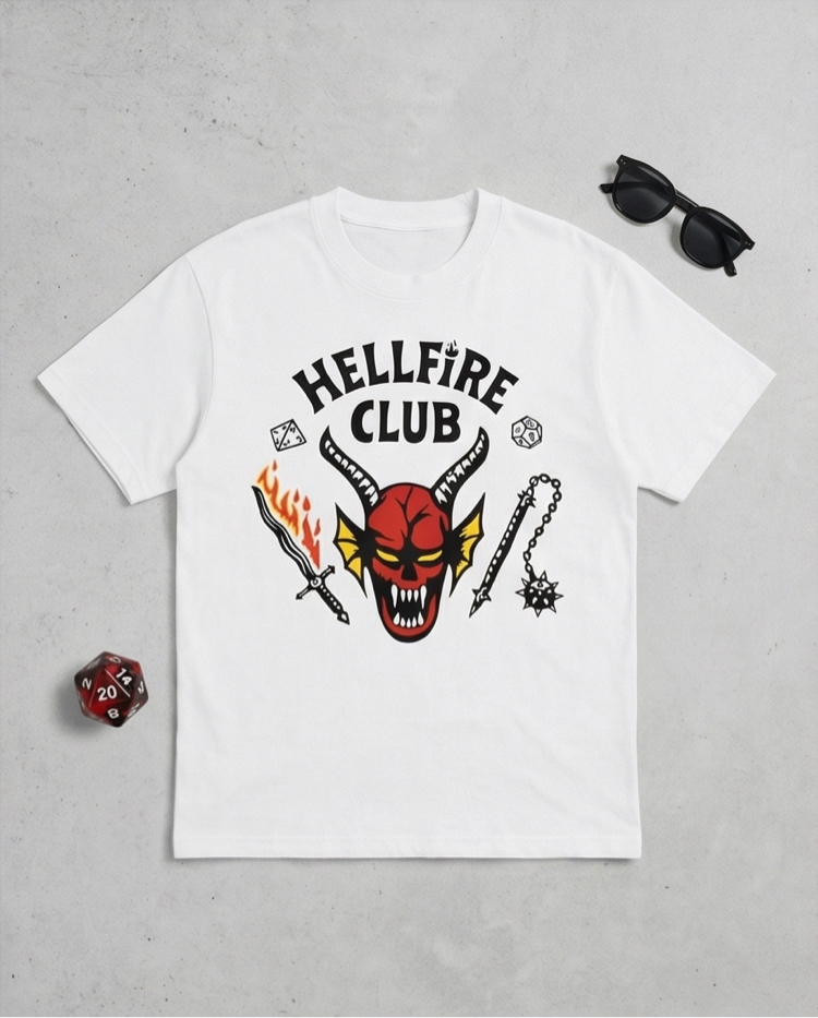 Stranger Things Hellfire Club DA-022 Oversize Unisex T-Shirt